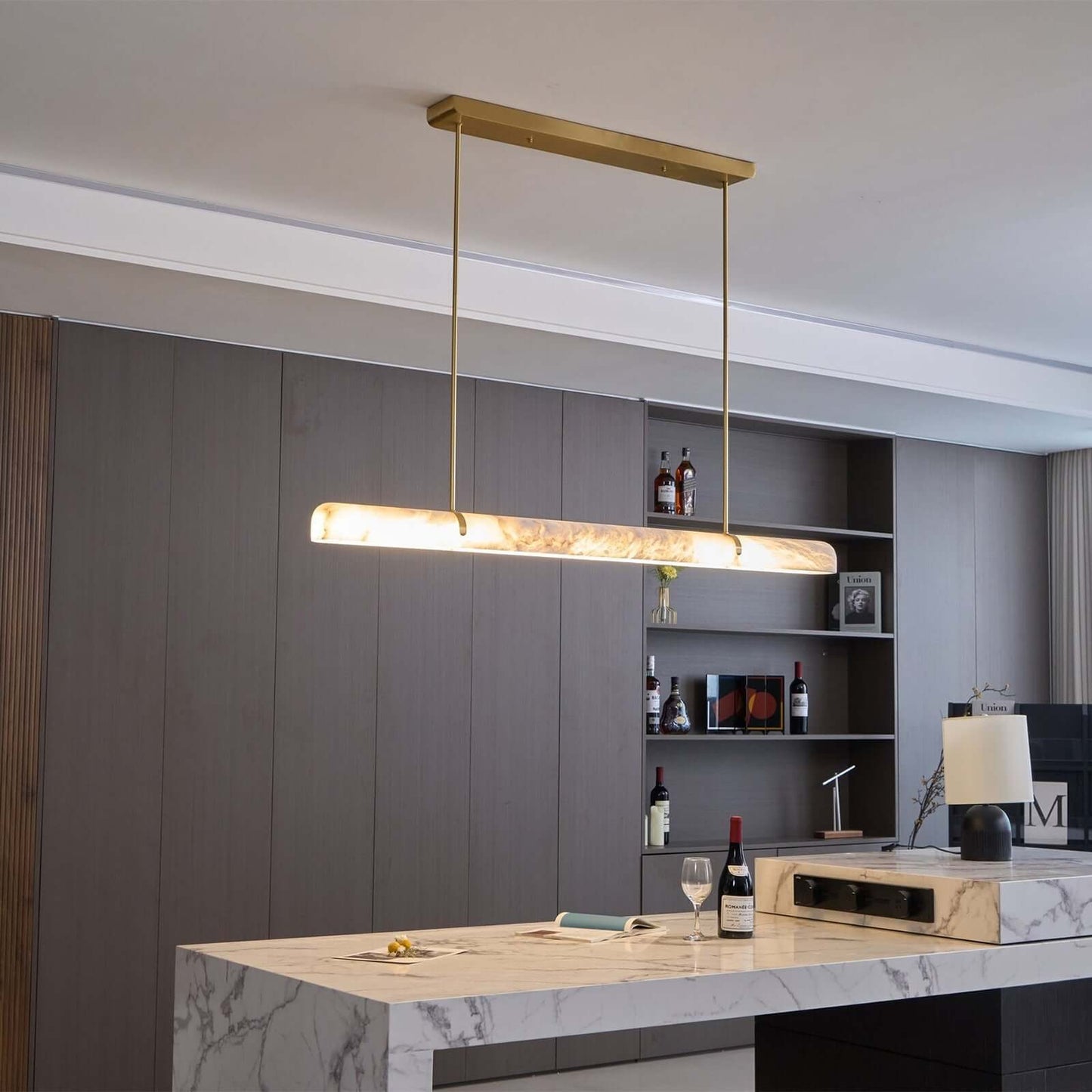 Elegant Chandelier in 90cm and 150cm Lengths – High-Quality Metal and Glass Lighting Fixture for Modern Home Decor 0