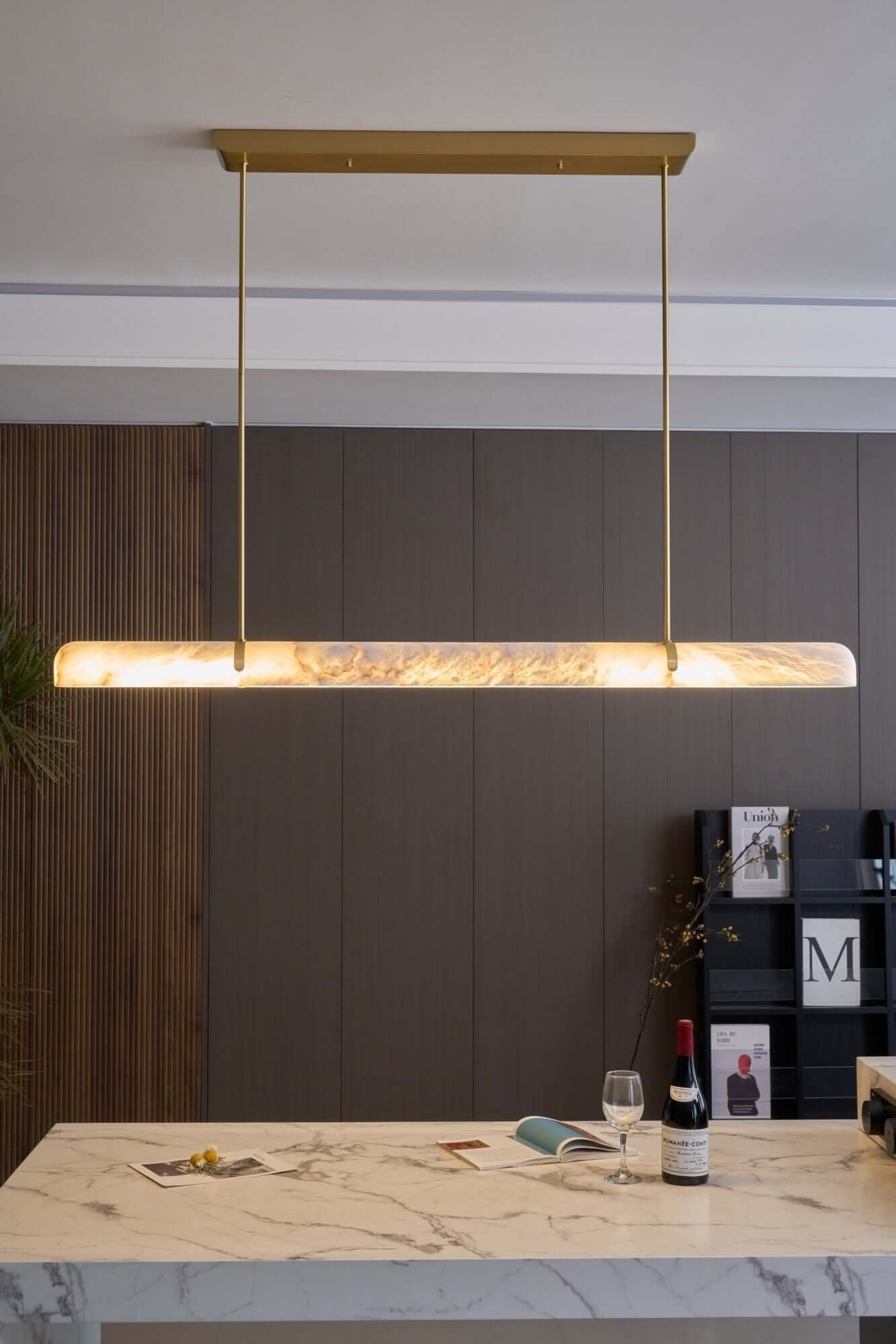 Elegant Chandelier in 90cm and 150cm Lengths – High-Quality Metal and Glass Lighting Fixture for Modern Home Decor 5