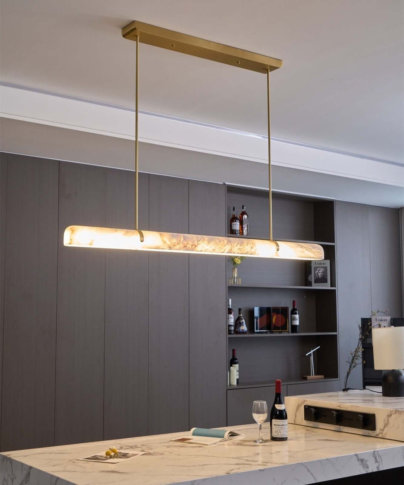 Elegant Chandelier in 90cm and 150cm Lengths – High-Quality Metal and Glass Lighting Fixture for Modern Home Decor 7