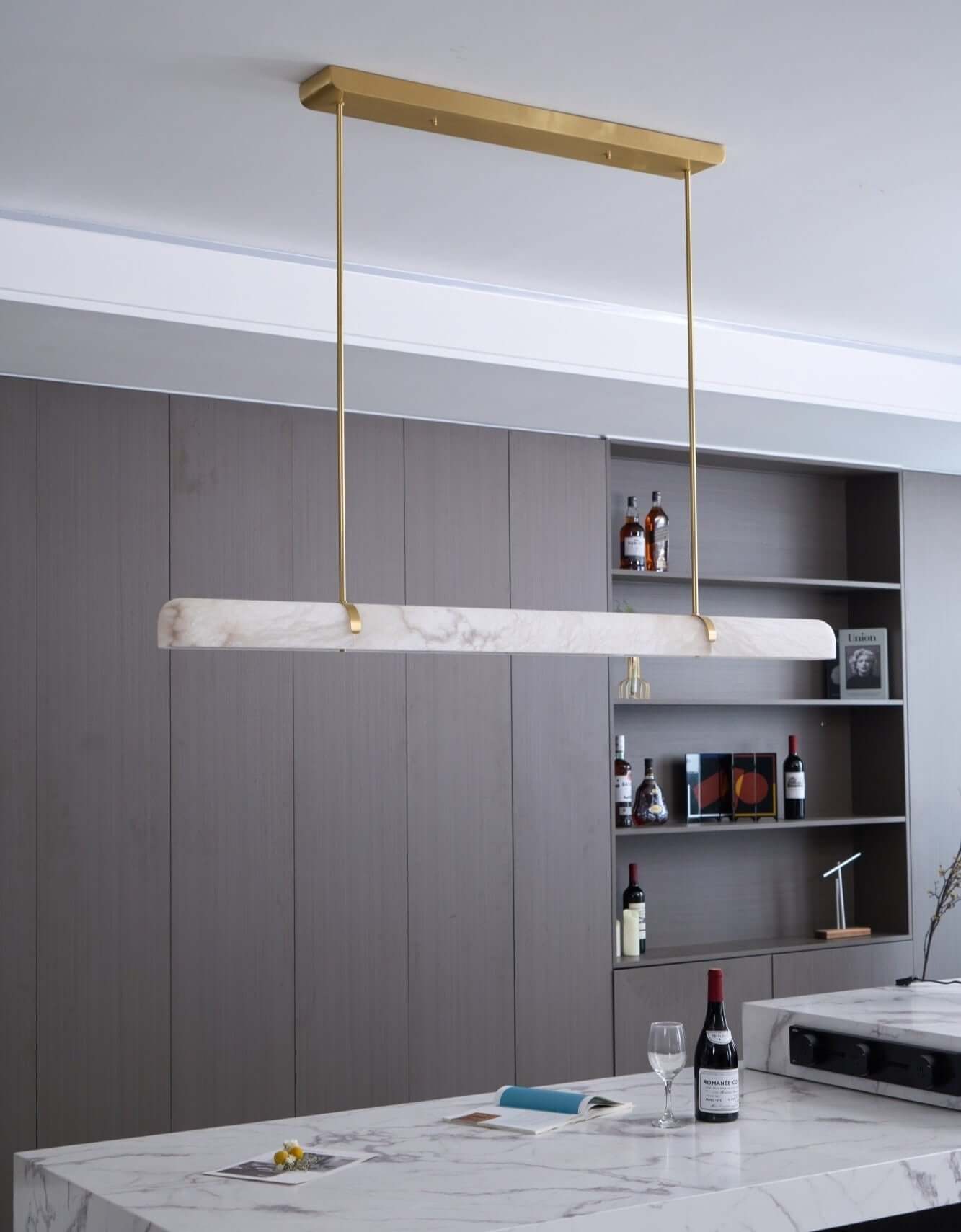 Elegant Chandelier in 90cm and 150cm Lengths – High-Quality Metal and Glass Lighting Fixture for Modern Home Decor 8