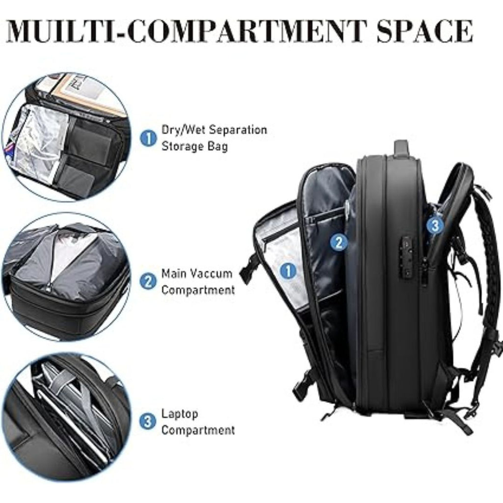 AeroPack Travel Backpack | Vacuum Compression System for Efficient Storage 6