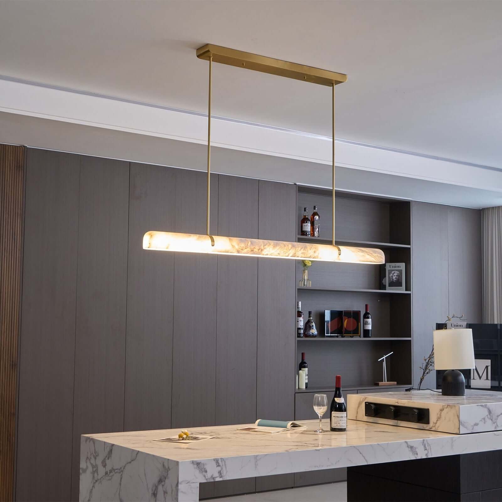 Elegant Chandelier in 90cm and 150cm Lengths – High-Quality Metal and Glass Lighting Fixture for Modern Home Decor 0