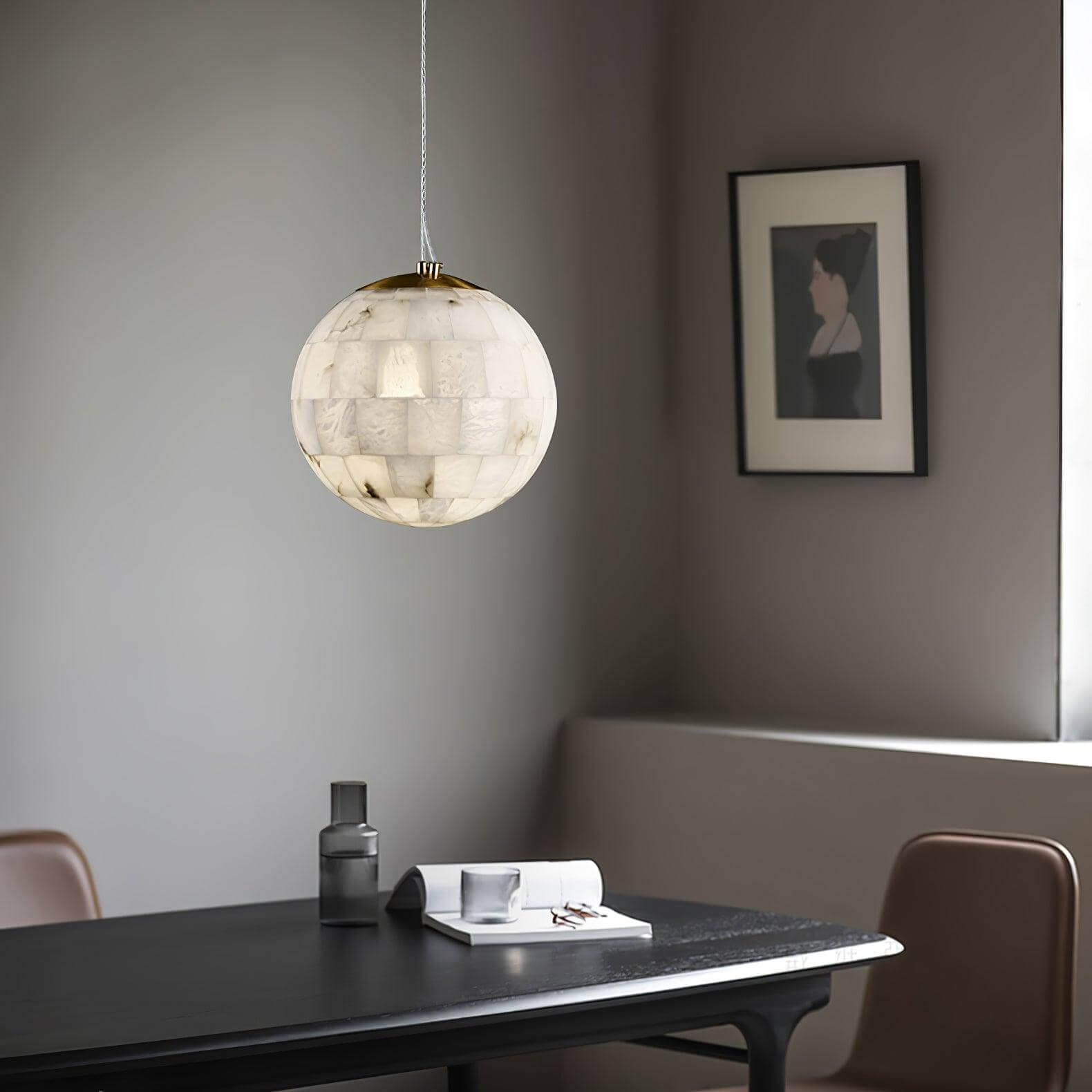 Elegant Modern Pendant Light Fixture – Adjustable Height, 28cm & 35cm Diameter Options 7